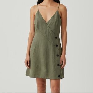 C/MEO COLLECTIVE Olive Green Dress Size Large